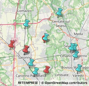 Mappa Via Cardinal Minoretti, 20815 Cogliate MB, Italia (4.95615)