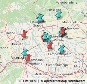 Mappa Stradella Posta Vecchia, 35013 Cittadella PD, Italia (11.95882)
