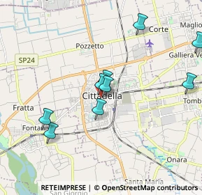 Mappa Stradella Posta Vecchia, 35013 Cittadella PD, Italia (2.40667)