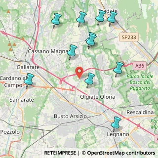 Mappa Via dei Combattenti, 21058 Solbiate Olona VA, Italia (4.67273)