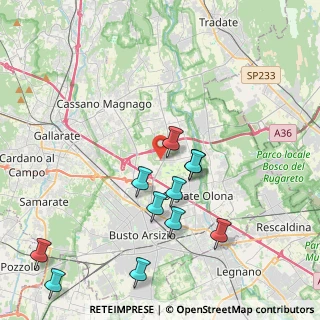 Mappa Via dei Combattenti, 21058 Solbiate Olona VA, Italia (4.37727)
