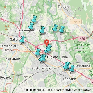 Mappa Via dei Combattenti, 21058 Solbiate Olona VA, Italia (3.64667)