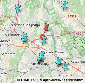 Mappa Via dei Combattenti, 21058 Solbiate Olona VA, Italia (4.32923)