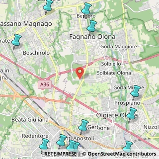 Mappa Via dei Combattenti, 21058 Solbiate Olona VA, Italia (3.7275)