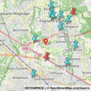 Mappa Via dei Combattenti, 21058 Solbiate Olona VA, Italia (2.56615)