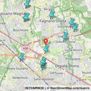 Mappa Via dei Combattenti, 21058 Solbiate Olona VA, Italia (2.61231)