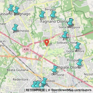 Mappa Via dei Combattenti, 21058 Solbiate Olona VA, Italia (3.272)