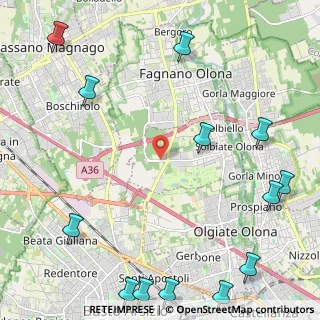 Mappa Via dei Combattenti, 21058 Solbiate Olona VA, Italia (3.32154)