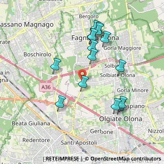 Mappa Via dei Combattenti, 21058 Solbiate Olona VA, Italia (1.93)