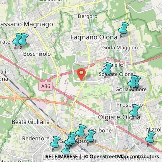 Mappa Via dei Combattenti, 21058 Solbiate Olona VA, Italia (3.405)