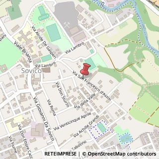 Mappa Via San Francesco d'Assisi, 14, 20845 Sovico, Monza e Brianza (Lombardia)