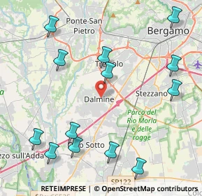 Mappa 24044 Dalmine BG, Italia (5.09231)