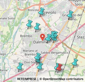 Mappa 24044 Dalmine BG, Italia (2.12667)