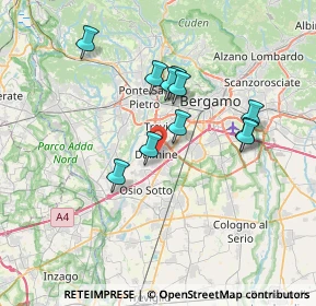 Mappa 24044 Dalmine BG, Italia (6.10182)