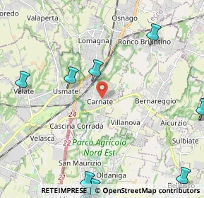 Mappa Piazza Alessandro Manzoni, 20866 Carnate MB, Italia (3.24455)