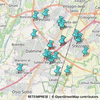 Mappa Via Tre Venezie, 24044 Dalmine BG, Italia (1.8925)