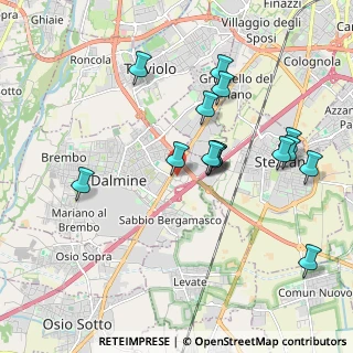 Mappa Via Tre Venezie, 24044 Dalmine BG, Italia (1.89267)
