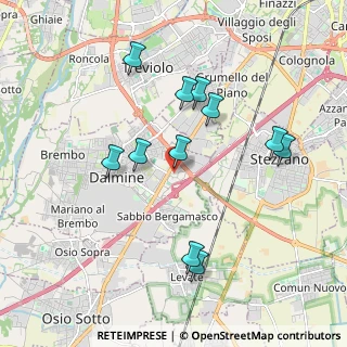 Mappa Via Tre Venezie, 24044 Dalmine BG, Italia (1.83364)
