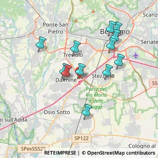 Mappa Via Tre Venezie, 24044 Dalmine BG, Italia (3.63583)
