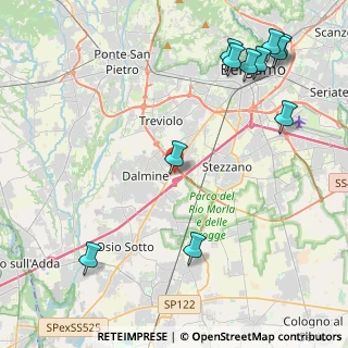 Mappa Via Tre Venezie, 24044 Dalmine BG, Italia (5.55364)