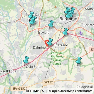 Mappa Via Tre Venezie, 24044 Dalmine BG, Italia (4.99417)