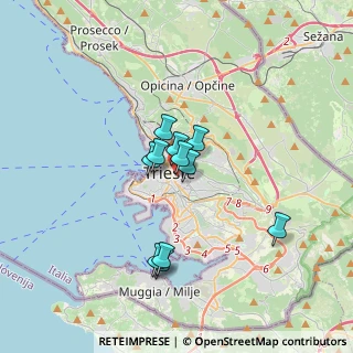 Mappa Via Massimo D'Azeglio, 34129 Trieste TS, Italia (2.48)