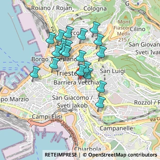 Mappa Via Massimo D'Azeglio, 34129 Trieste TS, Italia (0.771)