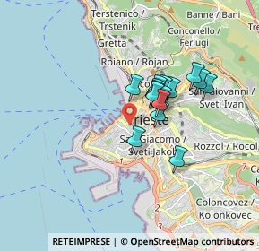 Mappa Via delle Monache, 34121 Trieste TS, Italia (1.21267)