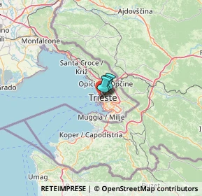 Mappa Via delle Monache, 34121 Trieste TS, Italia (40.435)