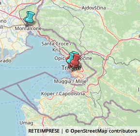 Mappa Via delle Monache, 34121 Trieste TS, Italia (21.26)