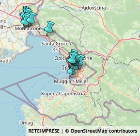 Mappa Via delle Monache, 34121 Trieste TS, Italia (14.02063)