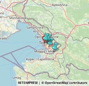 Mappa Via delle Monache, 34121 Trieste TS, Italia (43.51286)