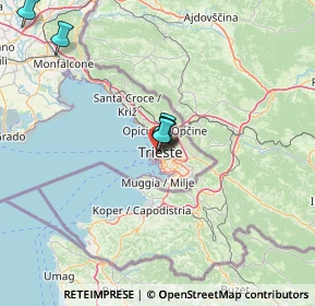 Mappa Via delle Monache, 34121 Trieste TS, Italia (32.98455)