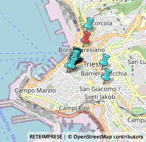 Mappa Via delle Monache, 34121 Trieste TS, Italia (0.35929)