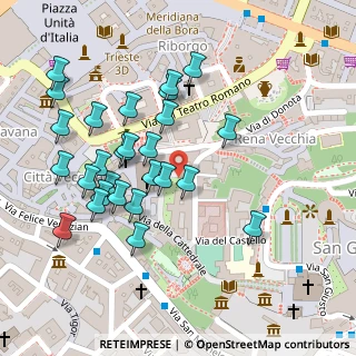 Mappa Via delle Monache, 34121 Trieste TS, Italia (0.11111)