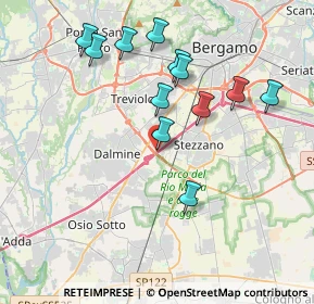 Mappa Via Arrigo Boito, 24044 Dalmine BG, Italia (3.74667)