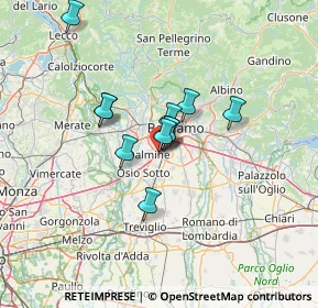 Mappa Via Arrigo Boito, 24044 Dalmine BG, Italia (9.29091)