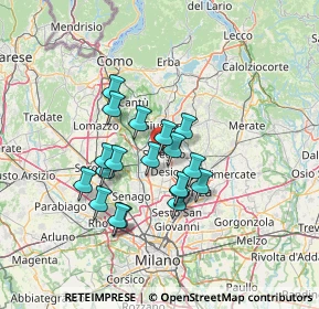 Mappa Via Goito, 20831 Seregno MB, Italia (10.86789)