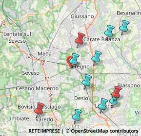 Mappa Via Goito, 20831 Seregno MB, Italia (4.60909)