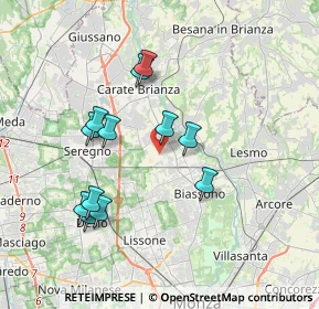 Mappa Via Flavio Gioia, 20845 Sovico MB, Italia (3.43333)