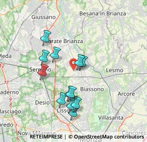 Mappa Via Flavio Gioia, 20845 Sovico MB, Italia (3.30917)