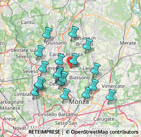 Mappa Via Flavio Gioia, 20845 Sovico MB, Italia (6.49368)