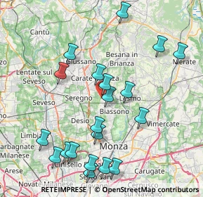 Mappa Via Flavio Gioia, 20845 Sovico MB, Italia (8.7575)