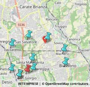 Mappa Via Flavio Gioia, 20845 Sovico MB, Italia (2.60273)