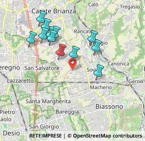 Mappa Via Flavio Gioia, 20845 Sovico MB, Italia (1.79083)