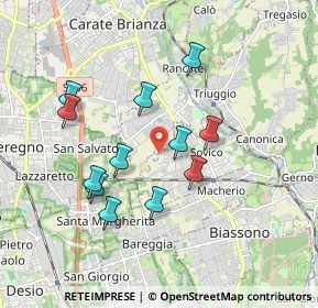 Mappa Via Flavio Gioia, 20845 Sovico MB, Italia (1.6525)