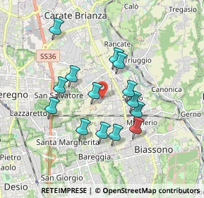 Mappa Via Flavio Gioia, 20845 Sovico MB, Italia (1.55357)