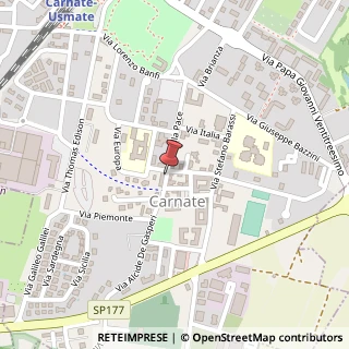 Mappa Via della Pace, 11, 20866 Carnate, Monza e Brianza (Lombardia)