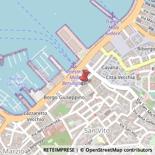 Mappa Via Armando Diaz, 20, 34123 Trieste, Trieste (Friuli-Venezia Giulia)
