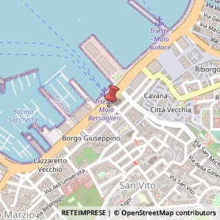 Mappa Riva Nazario Sauro, 10e, 34123 Trieste, Trieste (Friuli-Venezia Giulia)